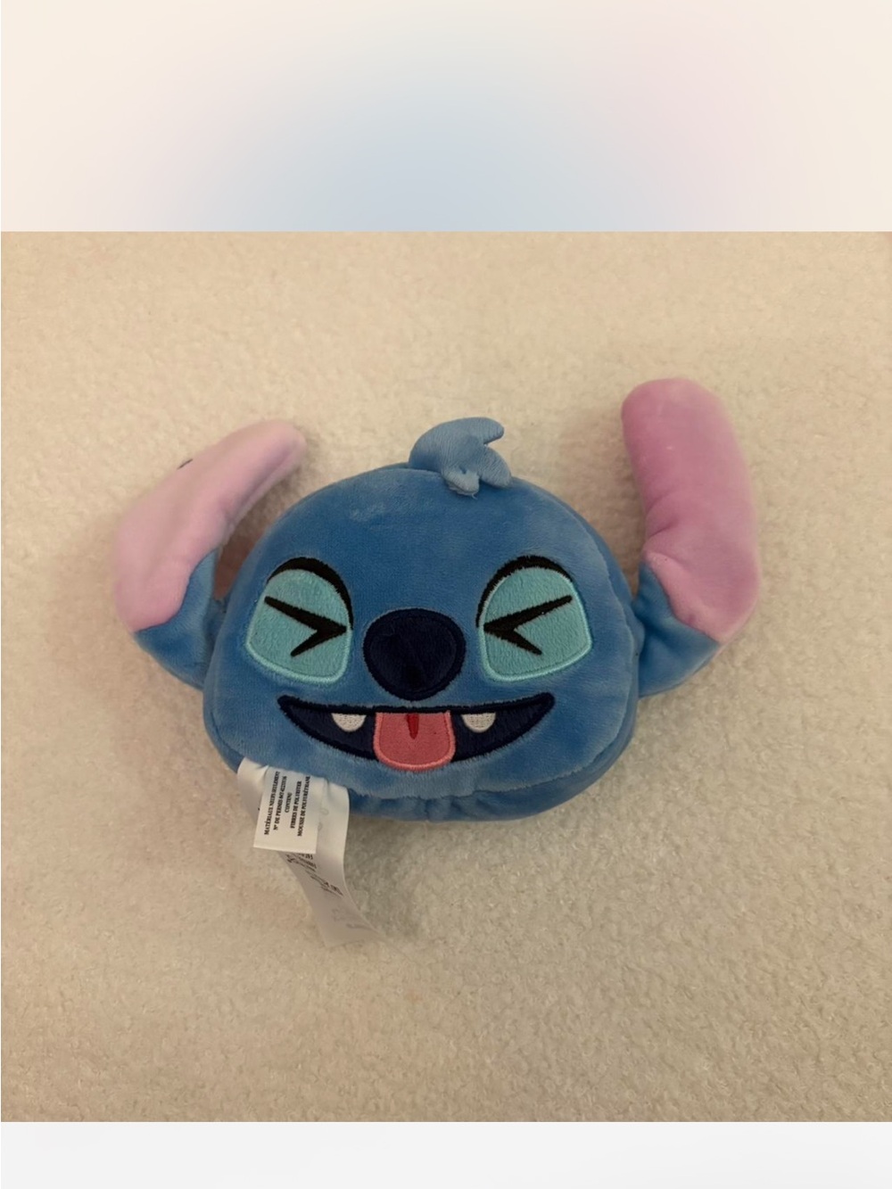 Disney Blue and Pink Stitch Plush Head